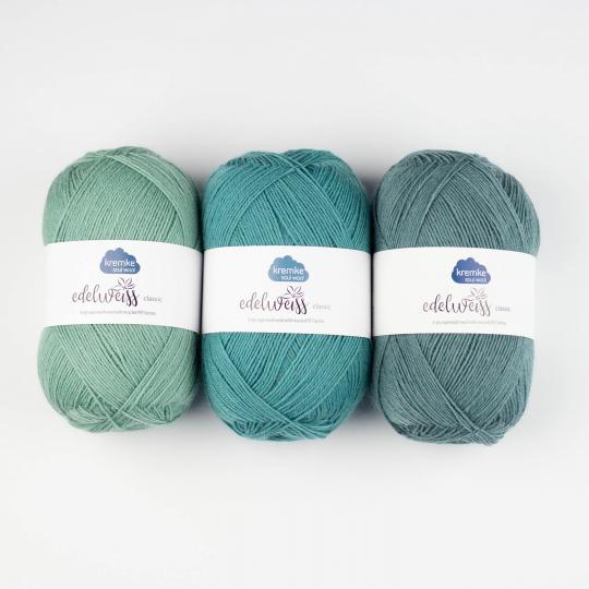 Kremke Soul Wool Edelweiss classic 4ply 100g Naturweiß