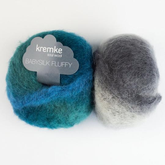 Kremke Soul Wool Baby Silk Fluffy Gradient Silber