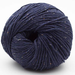 Erika Knight Gossypium cotton TWEED Midnight Blue