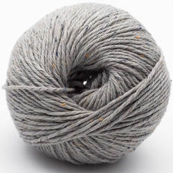 Erika Knight Gossypium cotton TWEED Rainy Day Grey