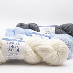 Erika Knight British Blue Wool Fingering