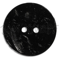 Jim Knopf Coco wood button flat 40mm Schwarz