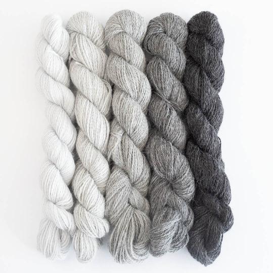 BC Garn Babyalpaca 10/2 Set 125g Shades of Grey