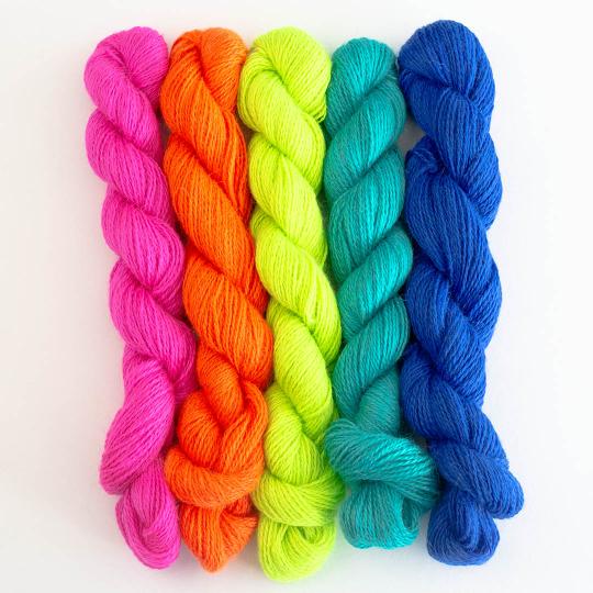 BC Garn Babyalpaca 10/2 Set 125g Neon Farben