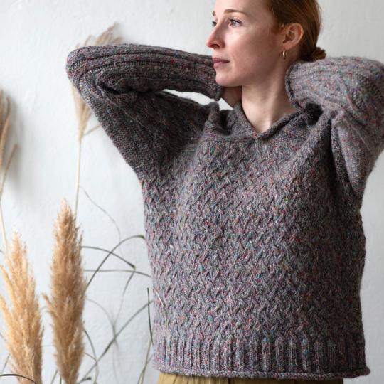 Erika Knight Pattern Lanyon Sweater deutsch