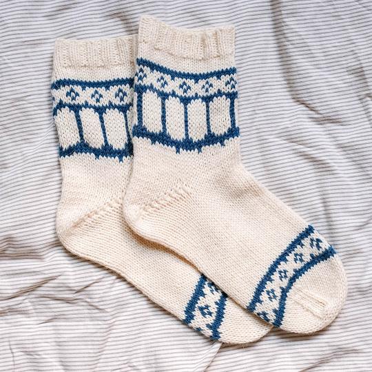 Kremke Soul Wool Pattern Tea Time Socks deutsch